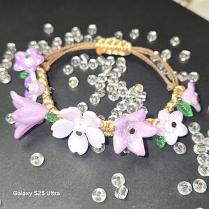 Floral Purple Bracelet